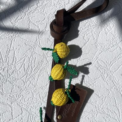 Charms Zitronen-Anh&auml;nger aus Toquilla-Stroh